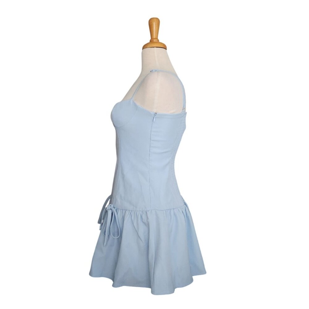 Peppermayo Blue Running Late Mini Dress Women's Size US 6 - Picture 4 of 9
